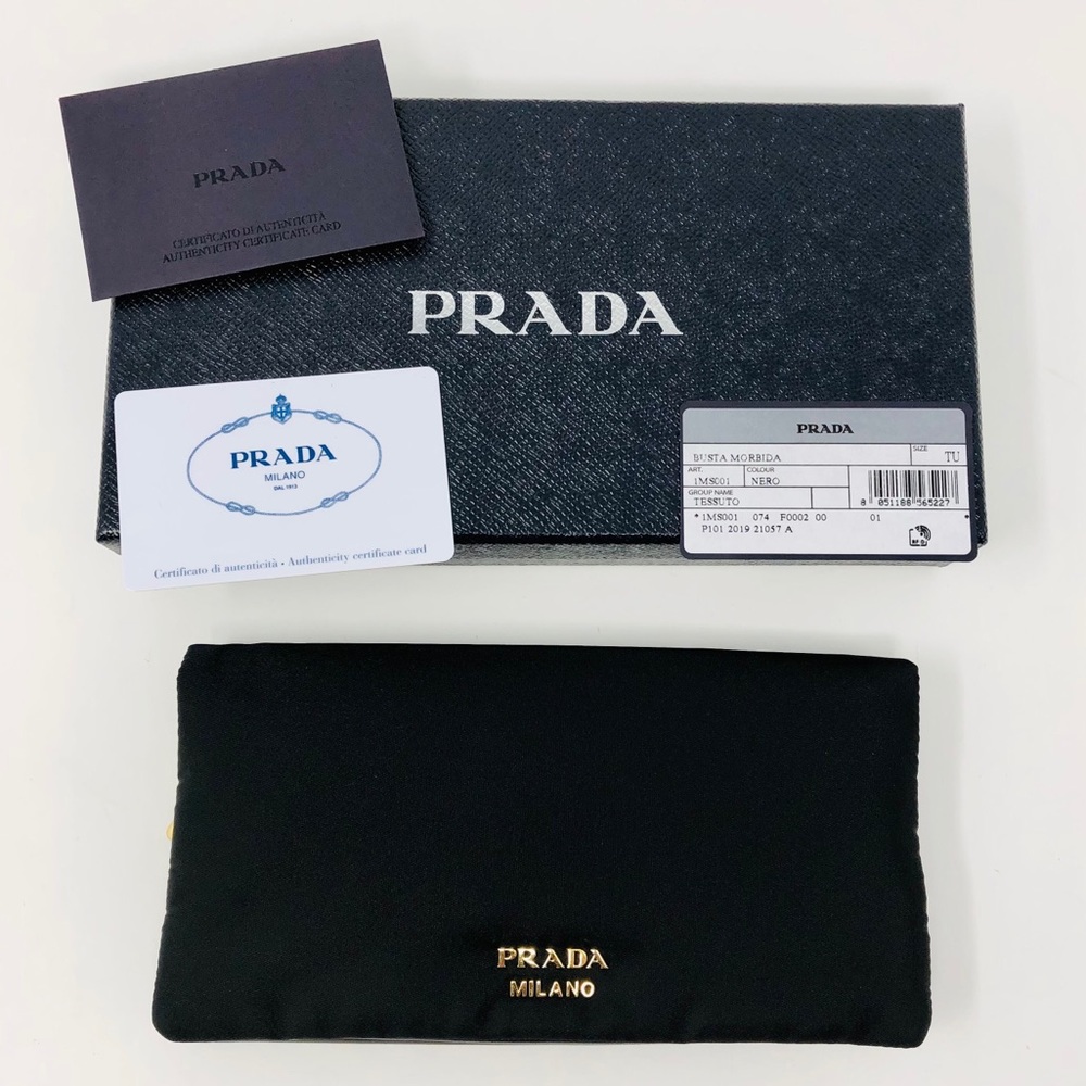 PRADA TESSUTO WALLET CLUTCH 1MS001